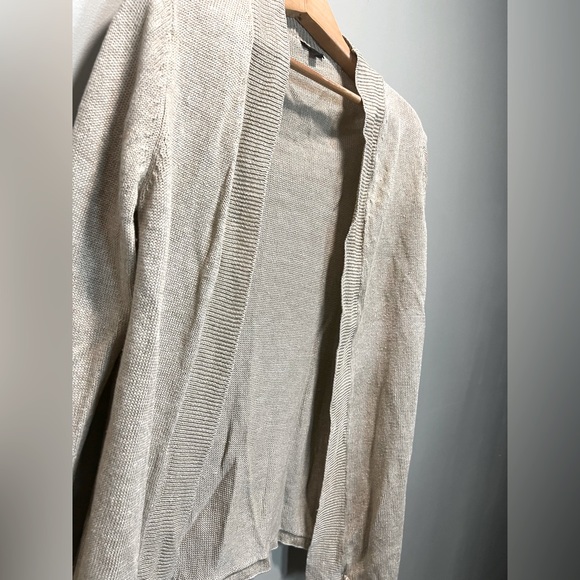 Talbots Summer Linen Beige Open-Front Sweater Cardigan
Size Medium - Picture 3 of 6